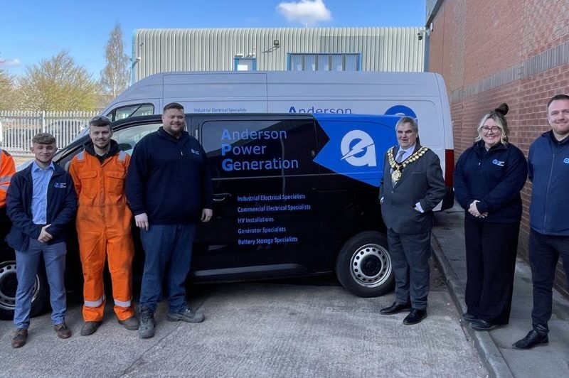 The team at Anderson Power generation meeting the Mayor of Barnsley.